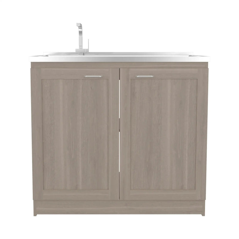 Utility Sink Cabinet 36" H, 2 Doors, 2 Shelves by HouseOfZazla