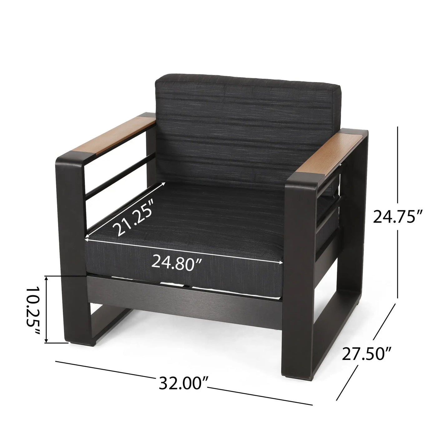 Giovanna Club Chair Set With Aluminum Frame by HouseOfZazla