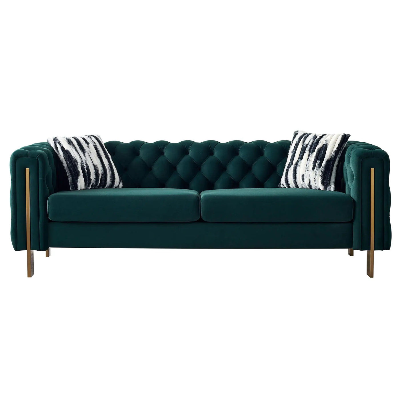 Chesterfield - Modern Tufted Living Room Sofa, 84.25''W Couch by Unique Piece Furniture