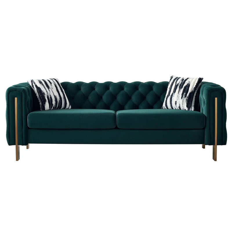 Chesterfield - Modern Tufted Living Room Sofa, 84.25''W Couch by Unique Piece Furniture