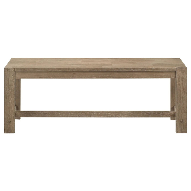 Malvika - Trestle Base Dining Bench - Brown by HouseOfZazla