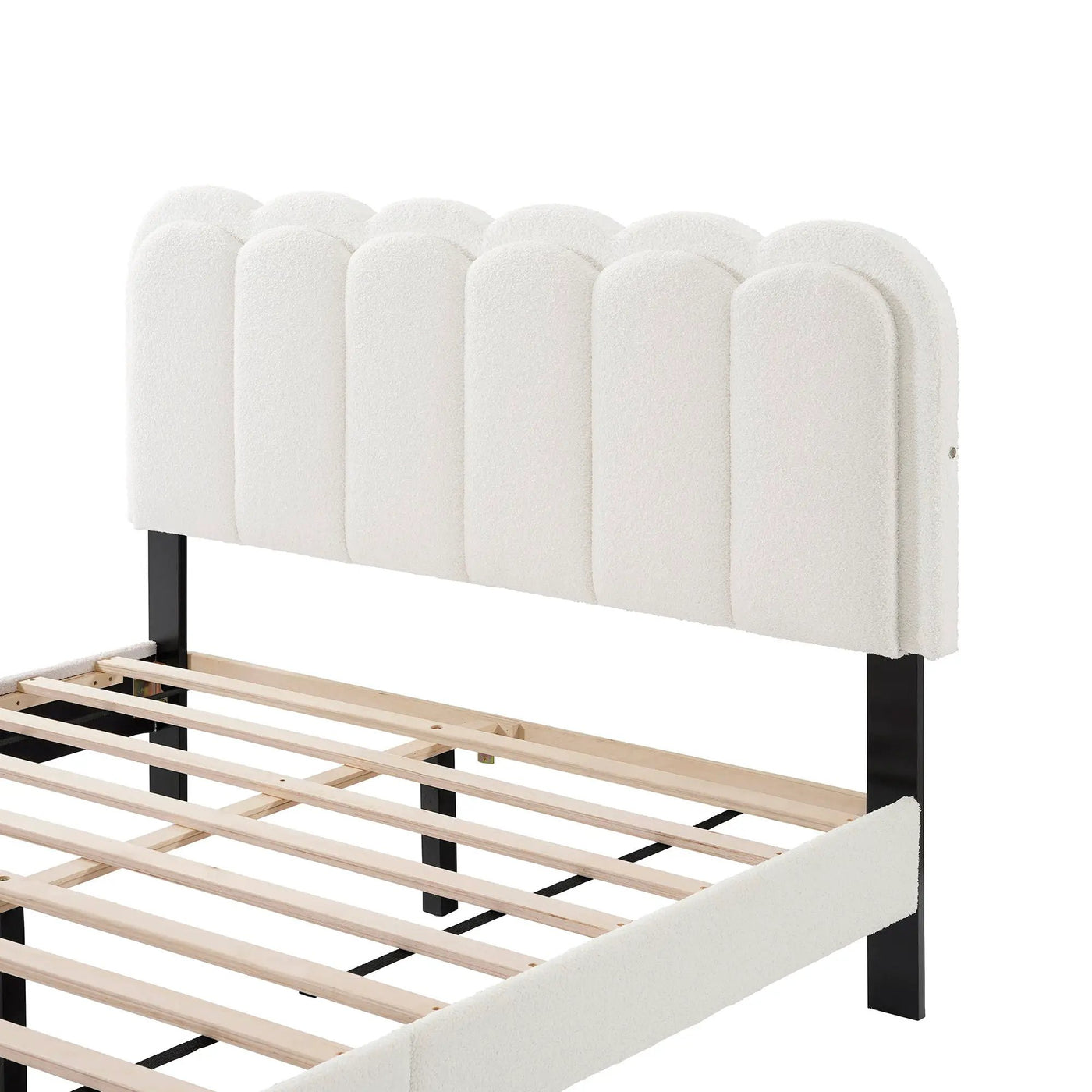 Lambswool Petal Headboard Bed Frame by HouseOfZazla