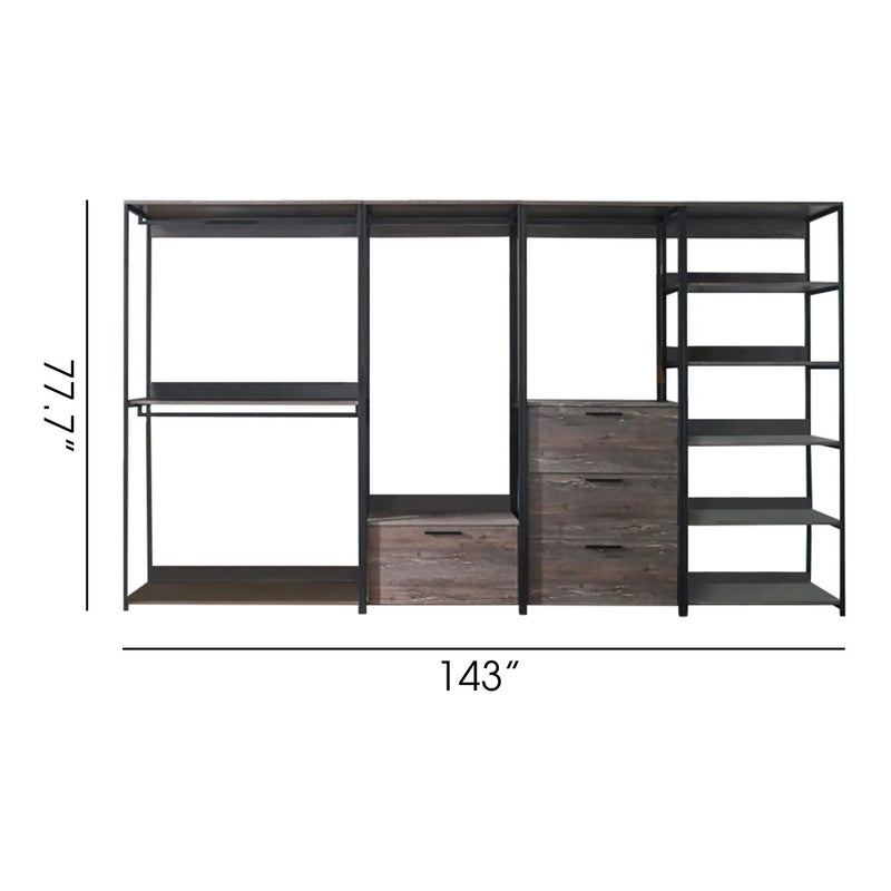 Monica - Walk-In Closet System, Extra Storage Space - Rustic by HouseOfZazla