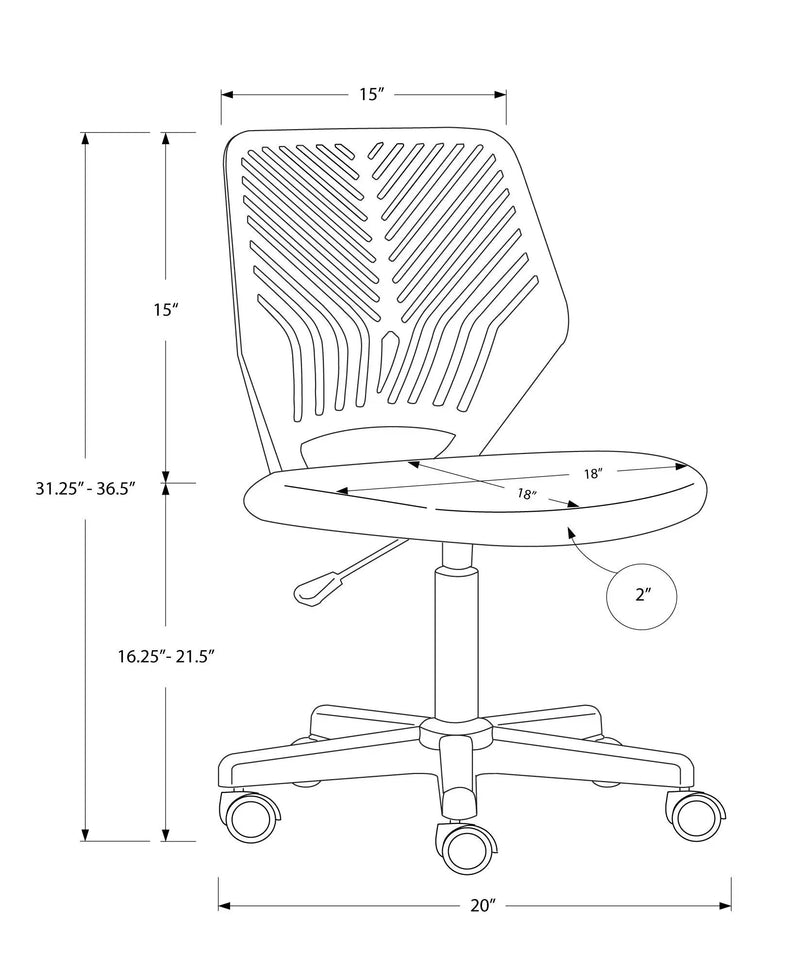 Office Chair & Adjustable Height, Swivel, Ergonomic by Unique Piece Furniture