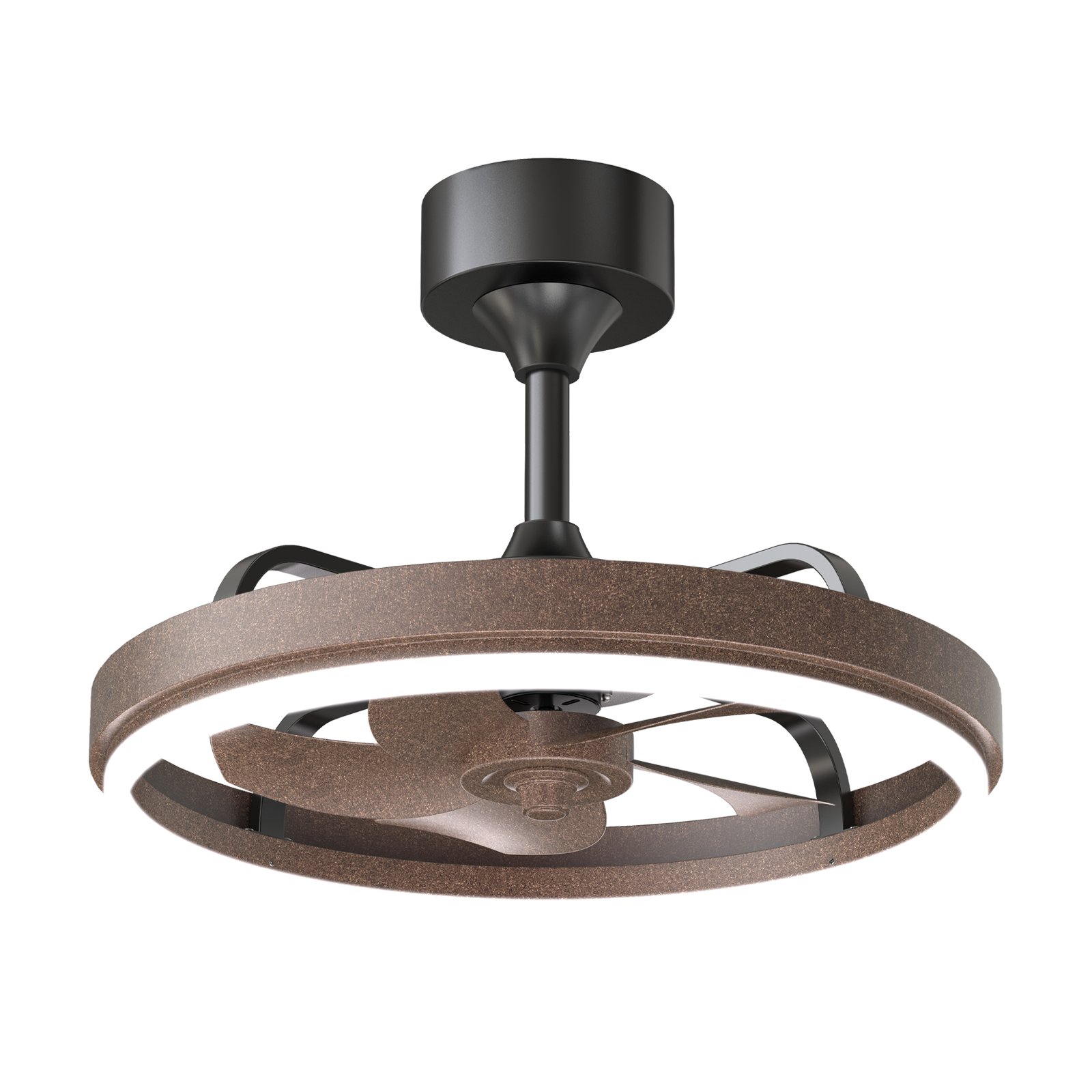 20.5" Rustic LED Ceiling Fan with Remote & APP Control by HouseOfZazla
