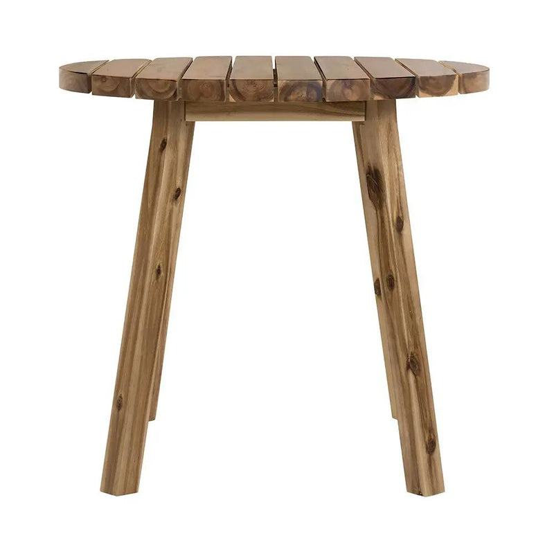 Round Dining Table, Solid Wood - Natural Wood / Brown by Unique Piece Furniture