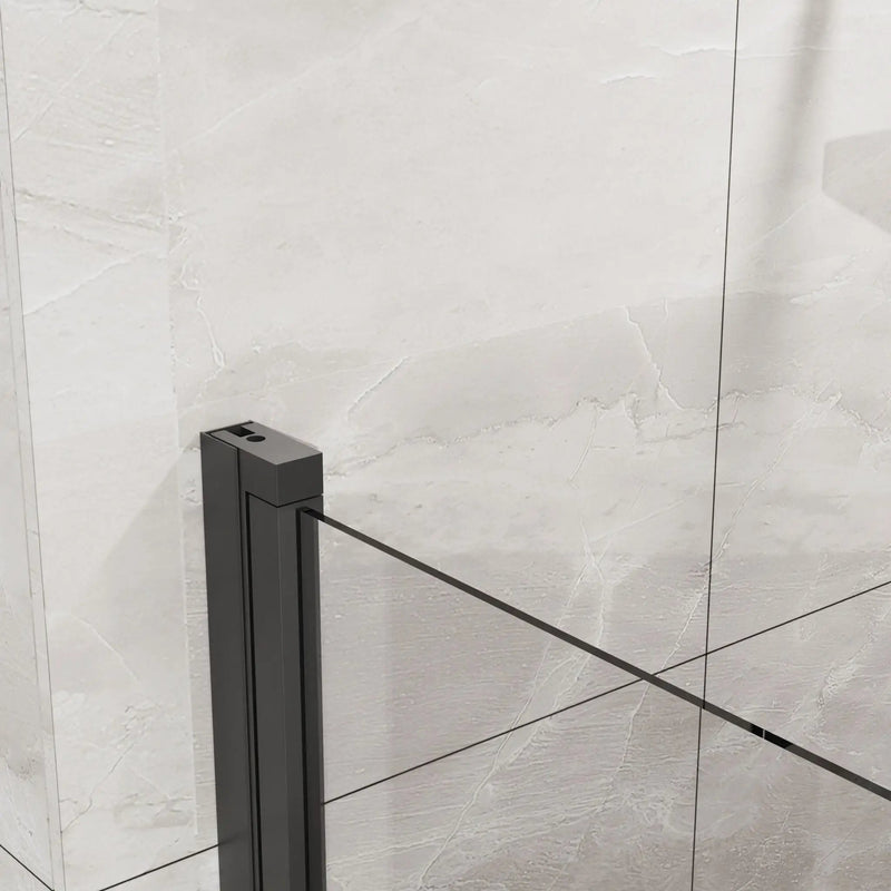 Pivot Shower Door, Tempered Glass, Semi Frameless by HouseOfZazla