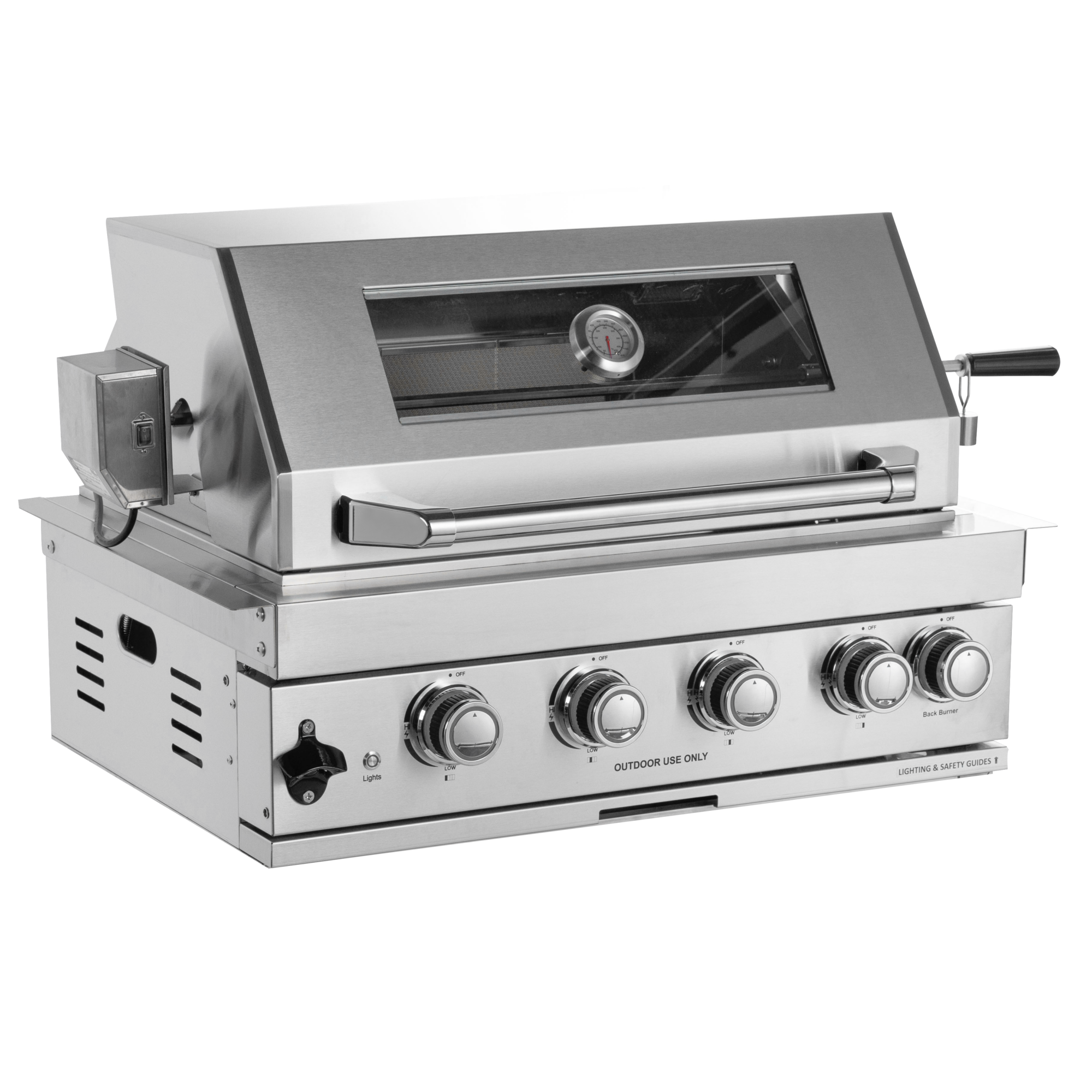 NL-4B02-W Four Burner Gas Grill, 48000 BTU Stainless Steel Built-In Grill by HouseOfZazla
