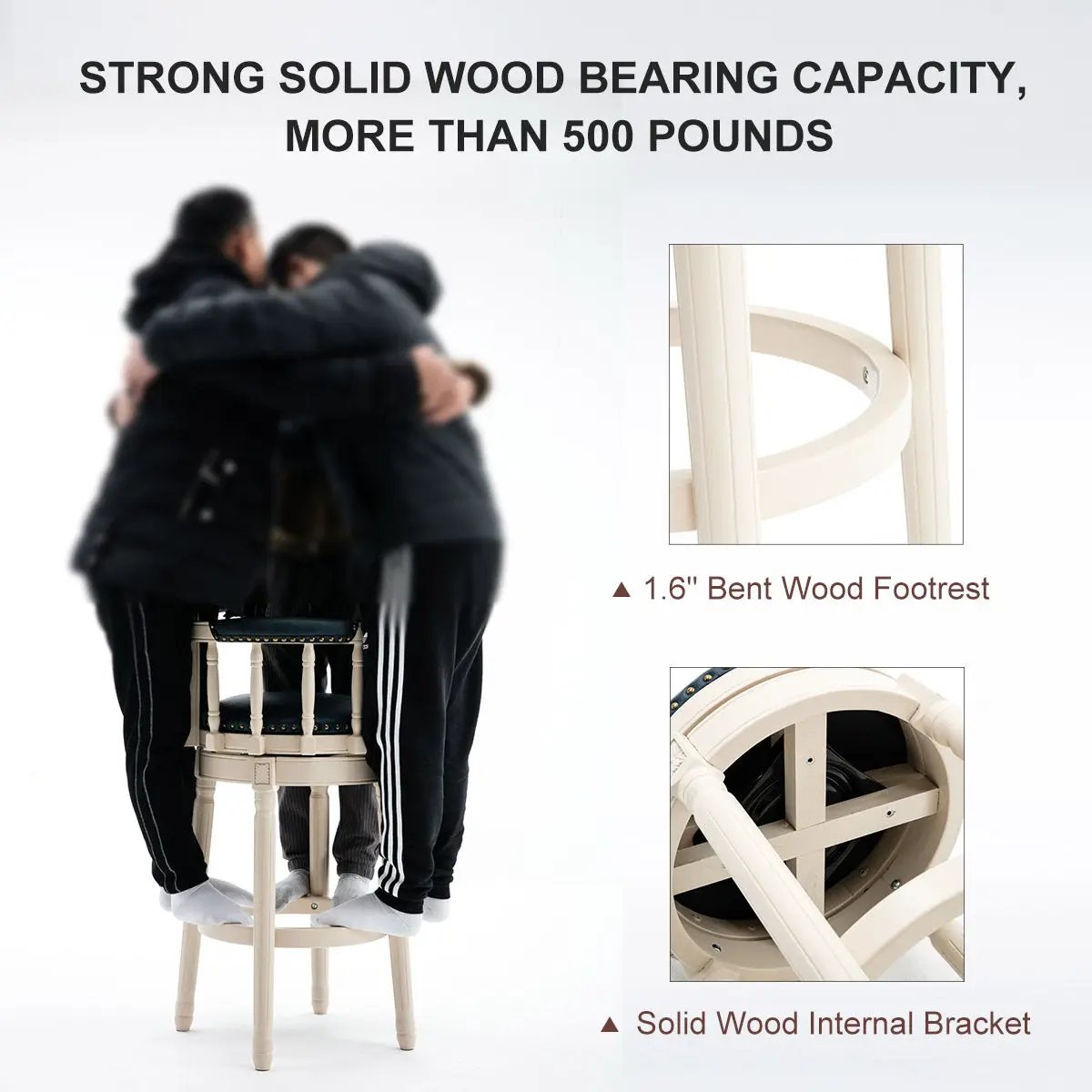 Wooden Bar Stool by Unique Piece Furniture