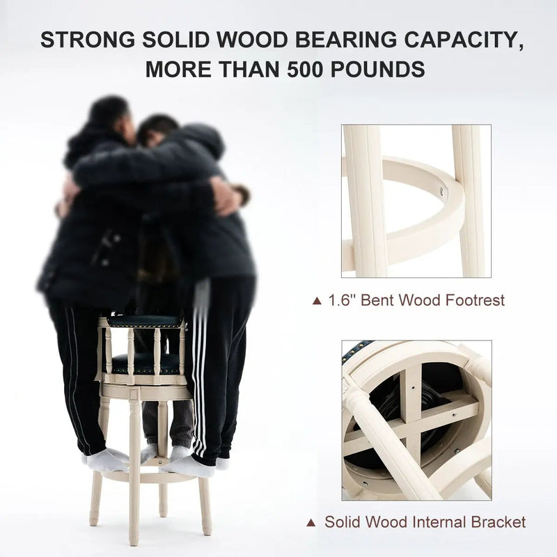 Wooden Bar Stool by HouseOfZazla
