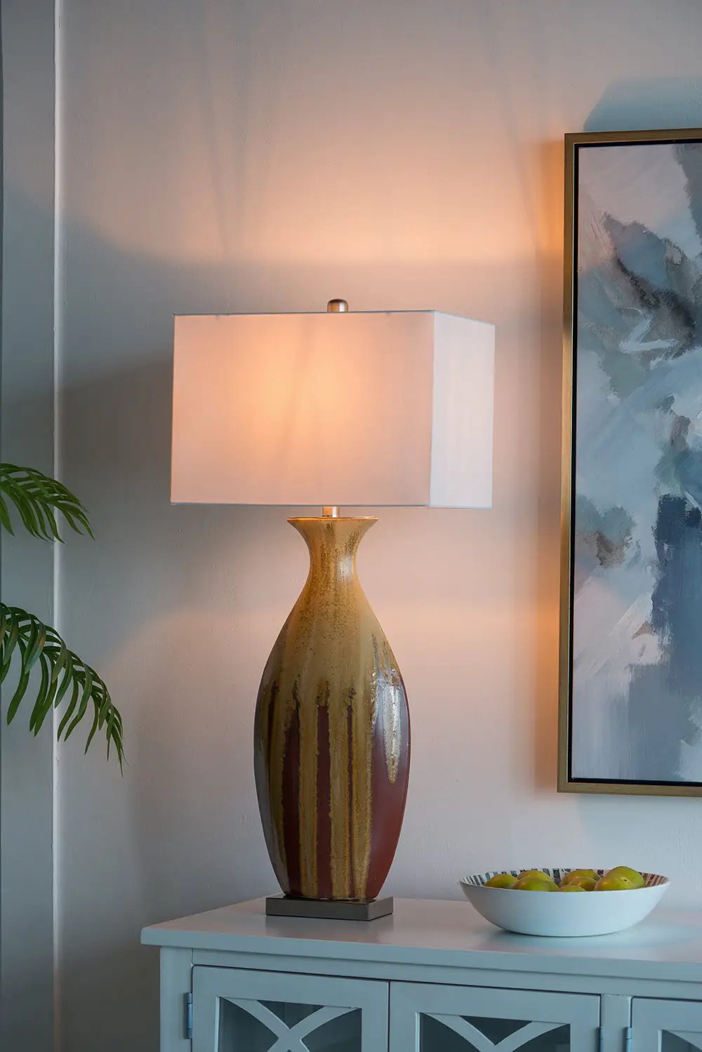 16x10.5x36 In Ceramic Table Lamp by HouseOfZazla