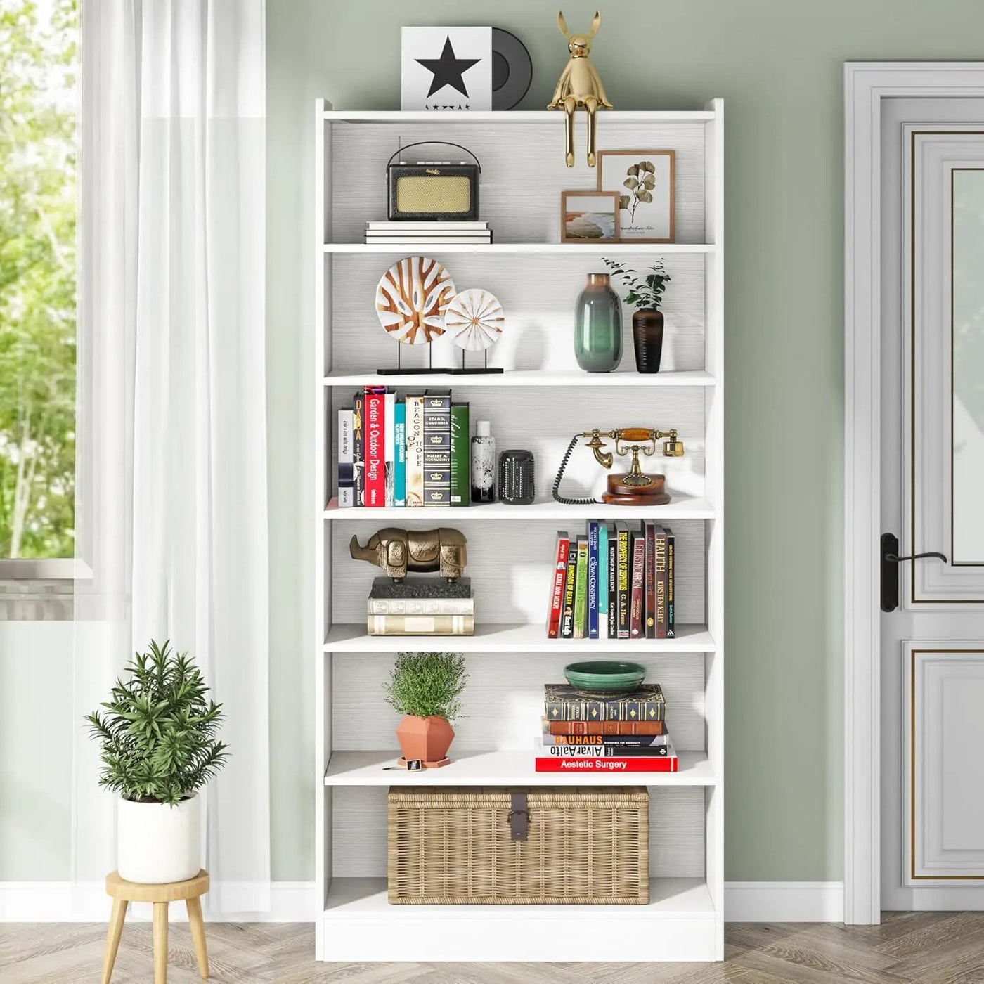 Library Bookshelf With Storage For Living Room by HouseOfZazla
