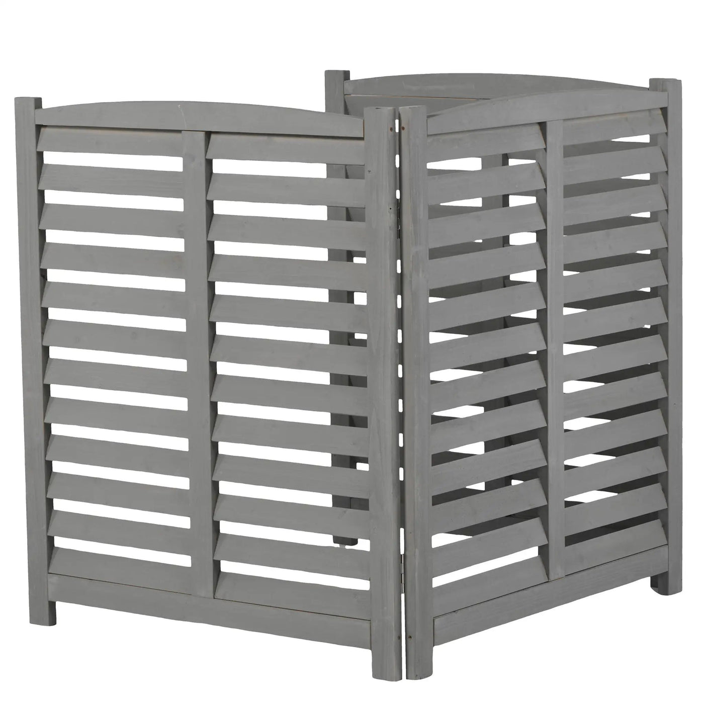 3 Panel Outdoor Wooden Air Conditioner Fence by HouseOfZazla