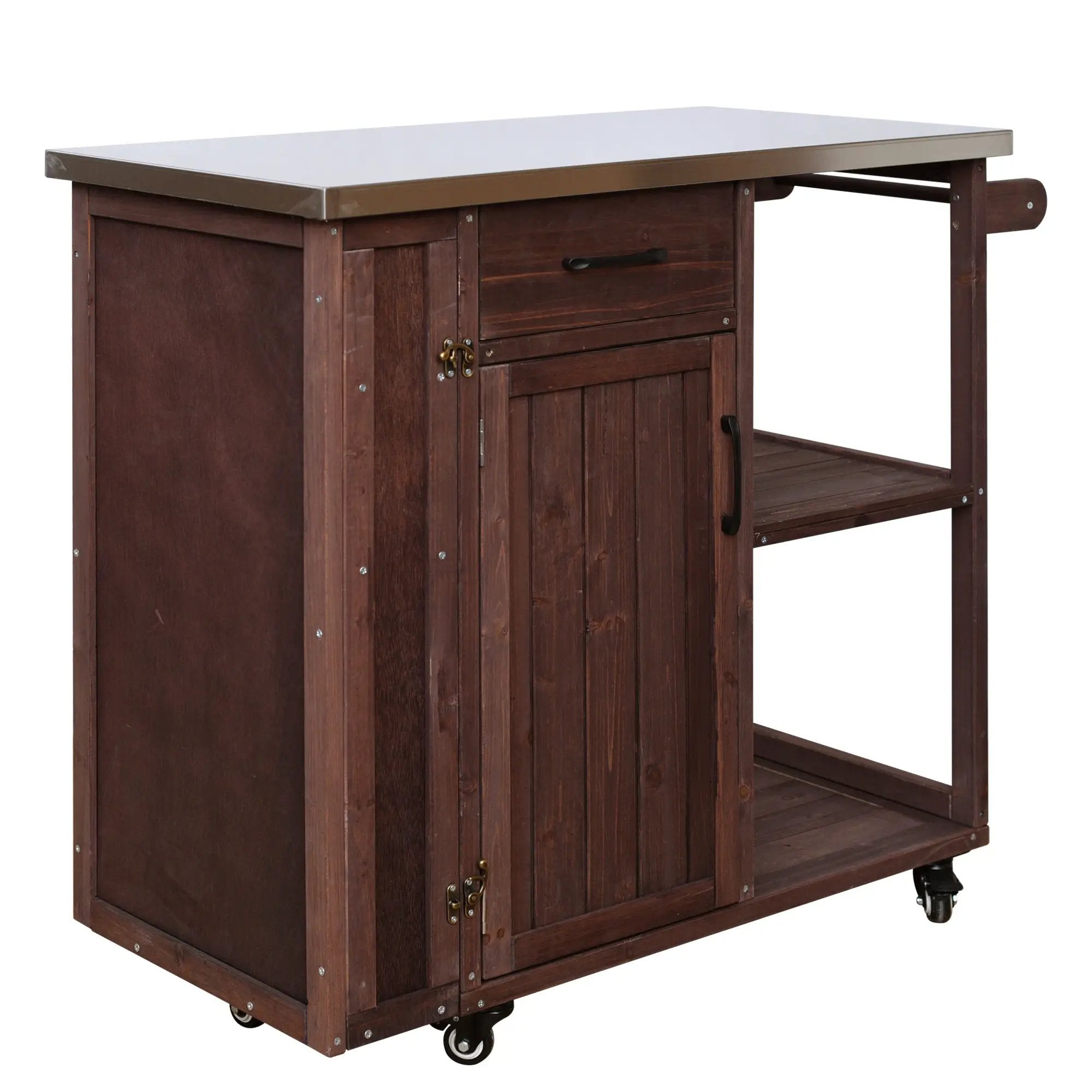 Outdoor Kitchen Island Fir Wood Prep Station by HouseOfZazla