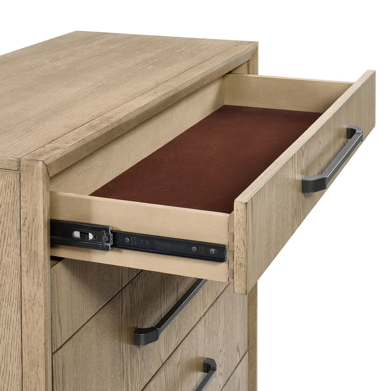 6 Drawer Chest With Smooth Glides - Brown by HouseOfZazla
