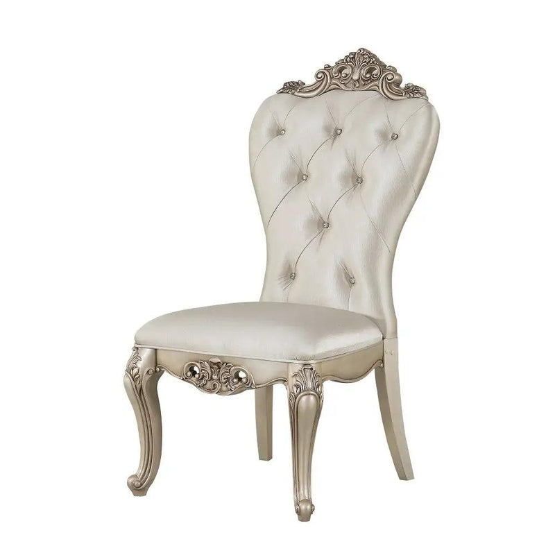 Gorsedd - Side Chair (Set of 2) - Cream Fabric & Golden Ivory by Unique Piece Furniture