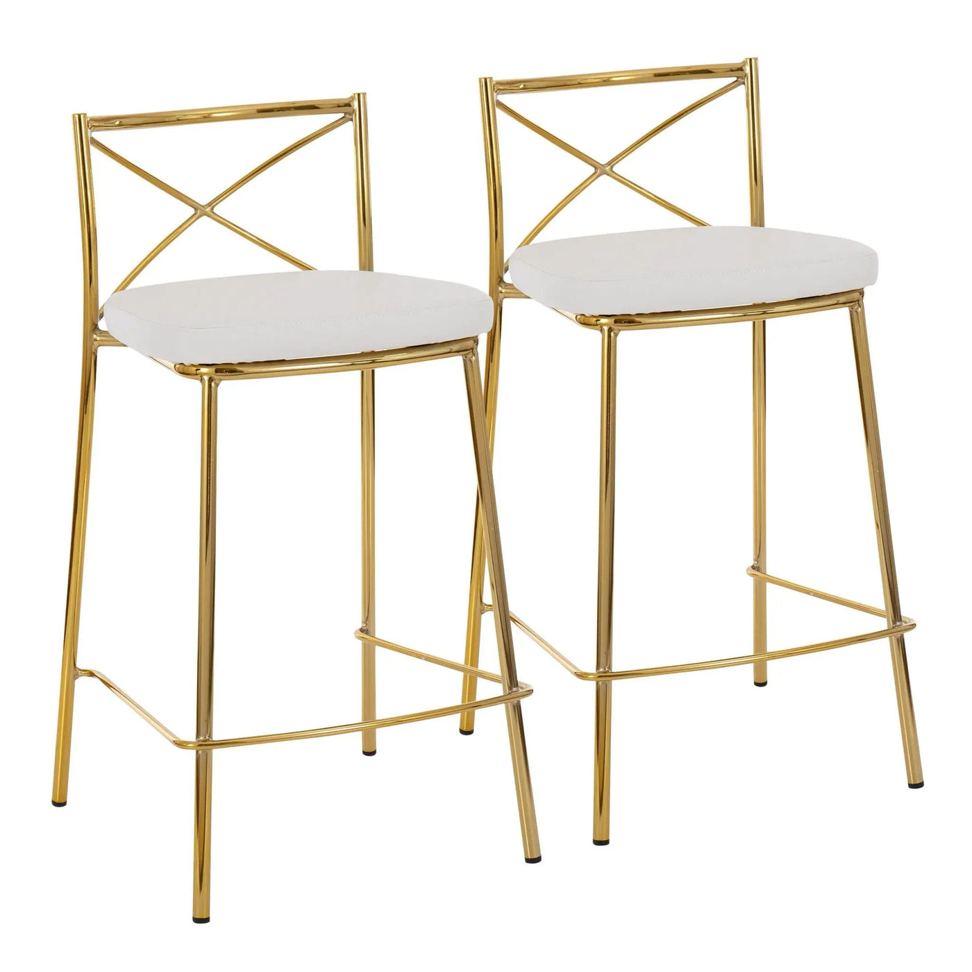 Modern Charlotte - Contemporary Fixed Height Counter Stool (Set of 2) by HouseOfZazla