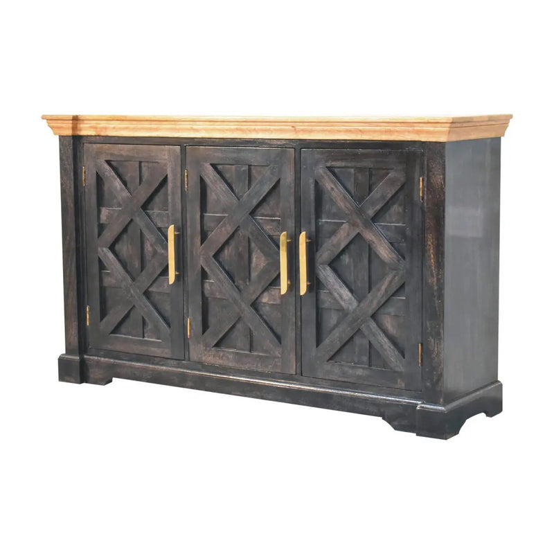 Regal - Rustic Sideboard - Black by HouseOfZazla