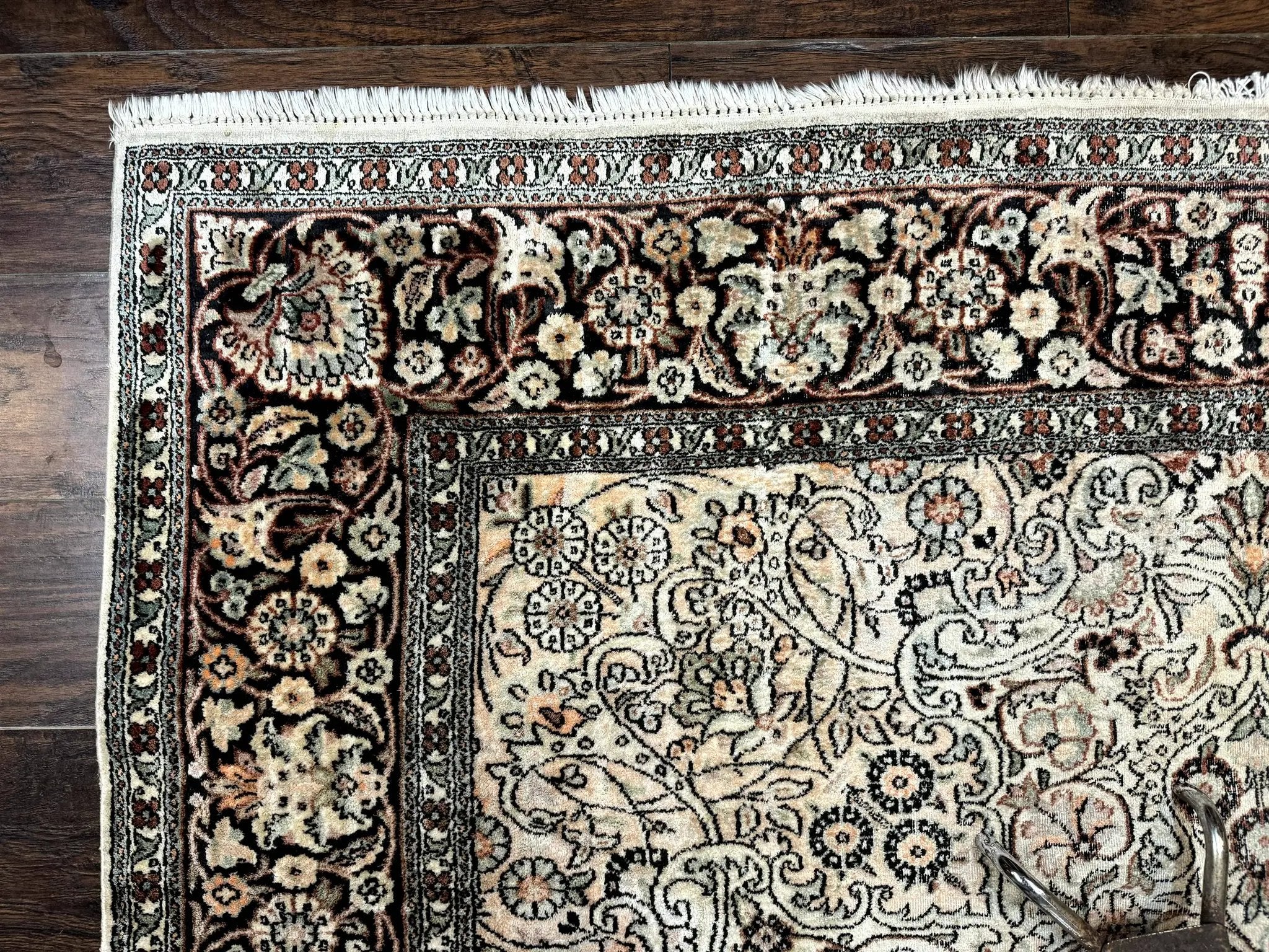 Silk Indian Kashmiri Rug 6x9 by Jewel Rugs
