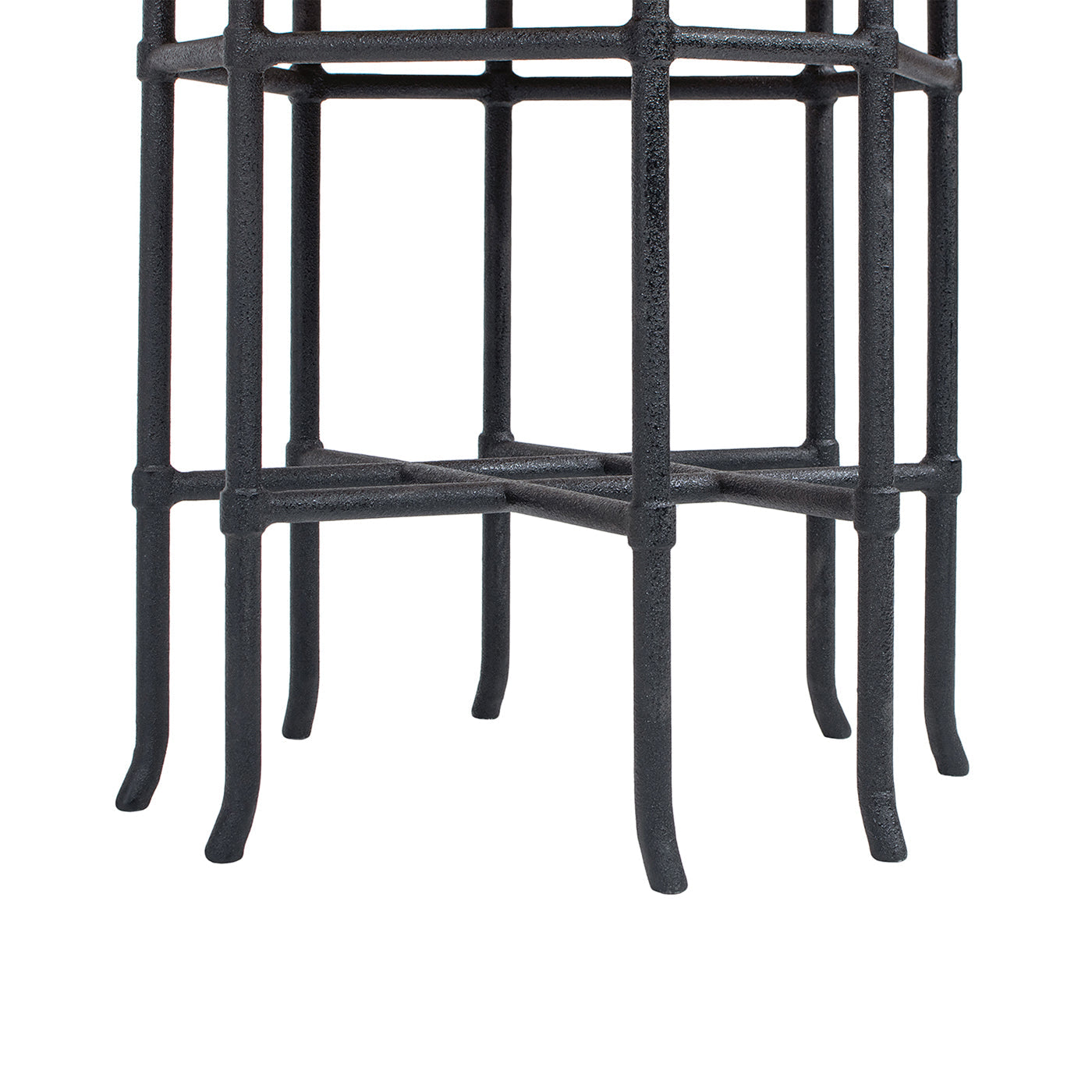 Foundry 24" Square Reclaimed Pine Wood & Iron Side Table Antique by HouseOfZazla