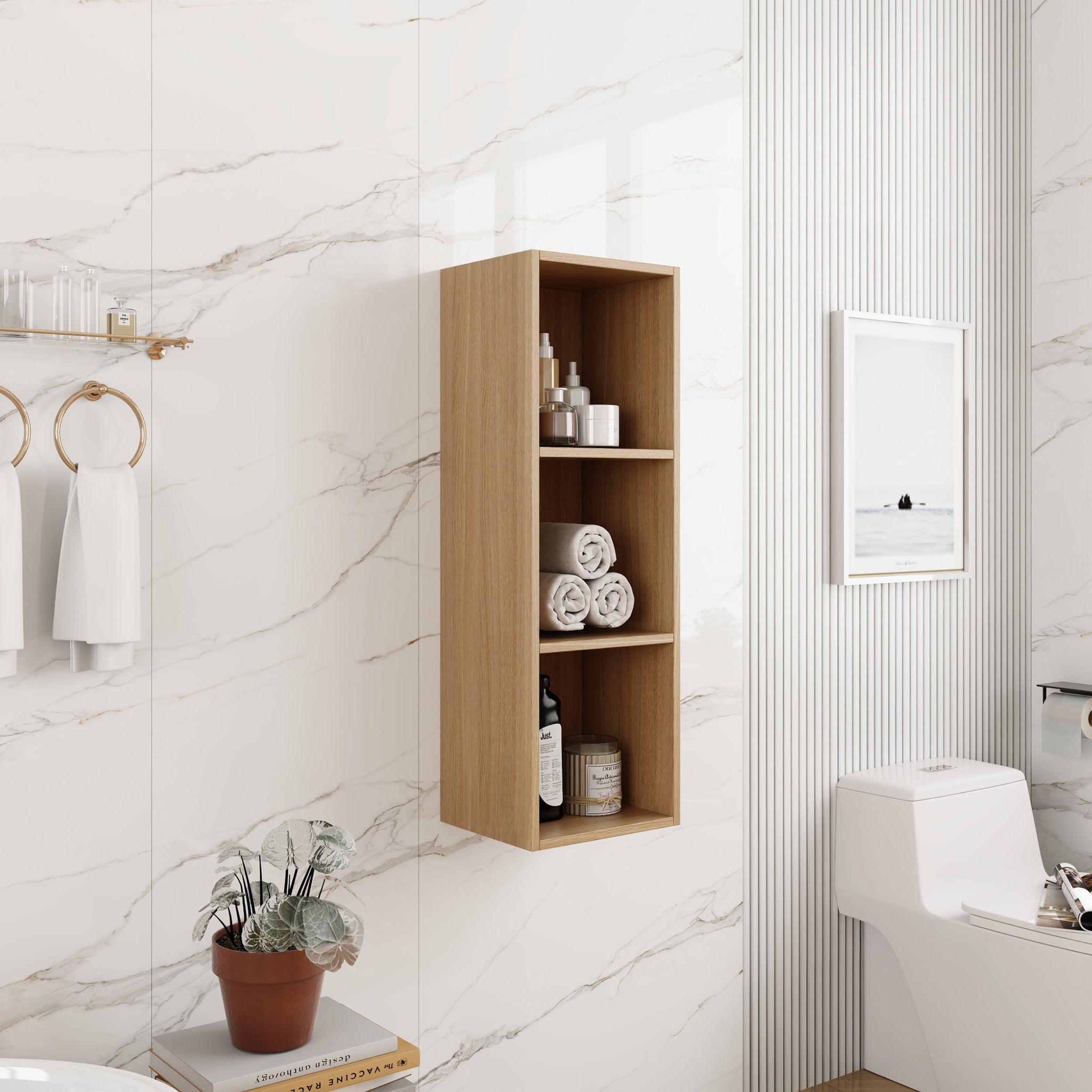 12 Inch Small Wall Mounted Storage Shelves by HouseOfZazla