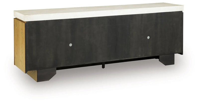 Adanworth - Accent Cabinet - Light Brown / Gray by Unique Piece Furniture