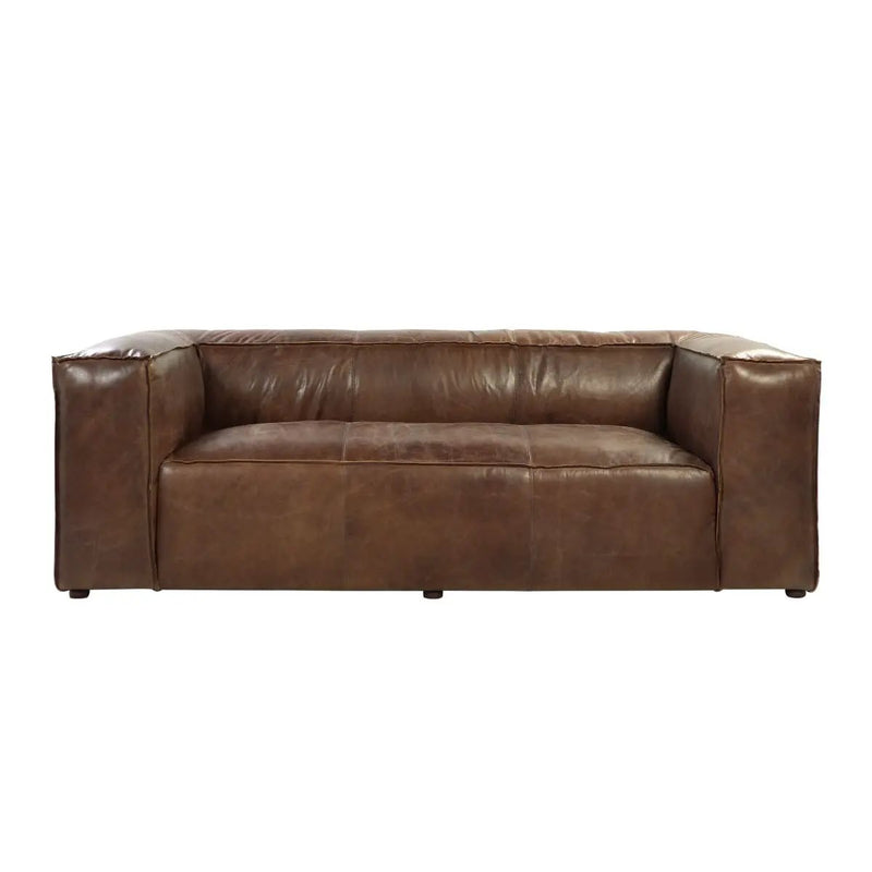 Brancaster - Sofa - Retro Brown Top Grain Leather by Unique Piece Furniture