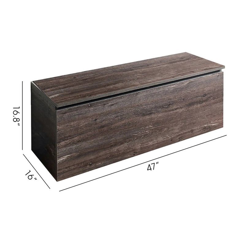 Dean - Storage Bench With Extra Storage - Rustic Gray by HouseOfZazla