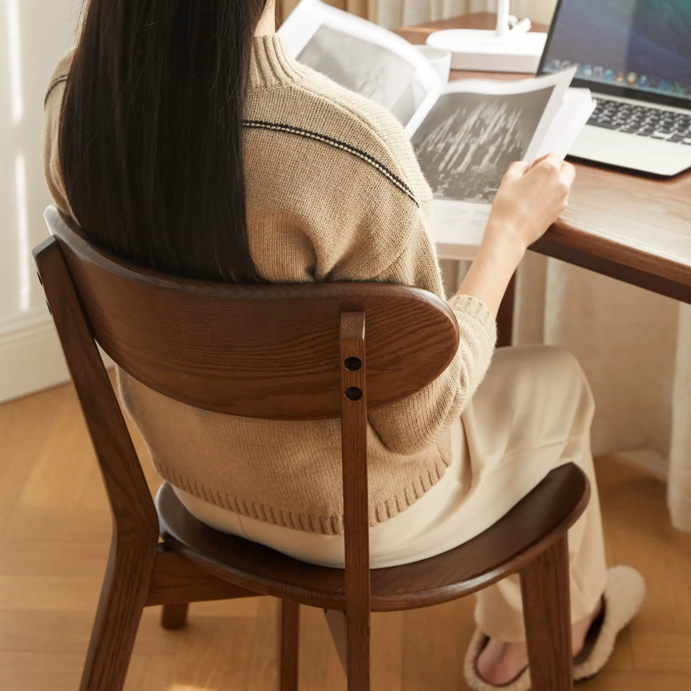 Simple Dining Chair, Solid Chair Table For Living Room Chair by HouseOfZazla