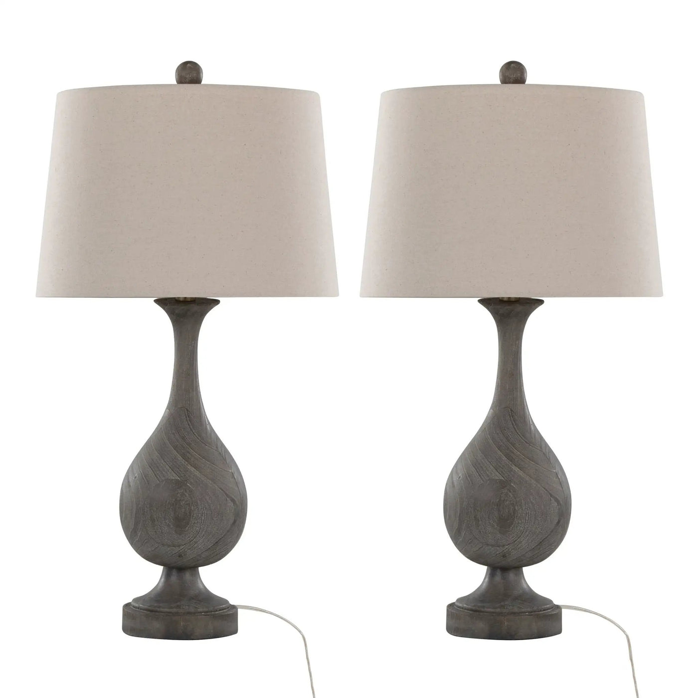 Cipolla - Poly Farmhouse Table Lamp (Set of 2) by HouseOfZazla