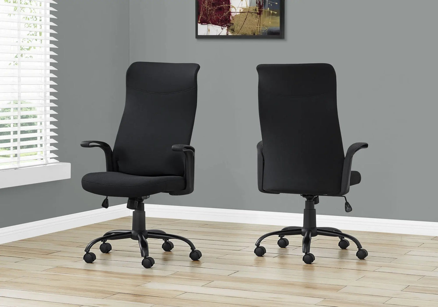 Office Chair, Adjustable Height, Swivel, Armrests, Contemporary & Modern by HouseOfZazla