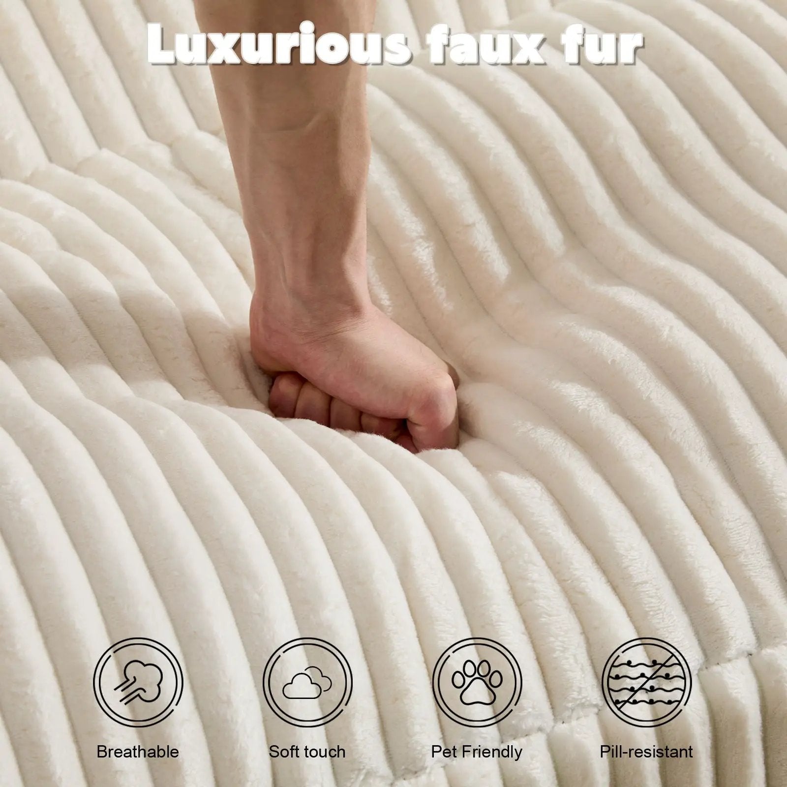 Double Chaise Lounge Chair, Oversized Upholstered Sleeper Cloud Couch by Unique Piece Furniture