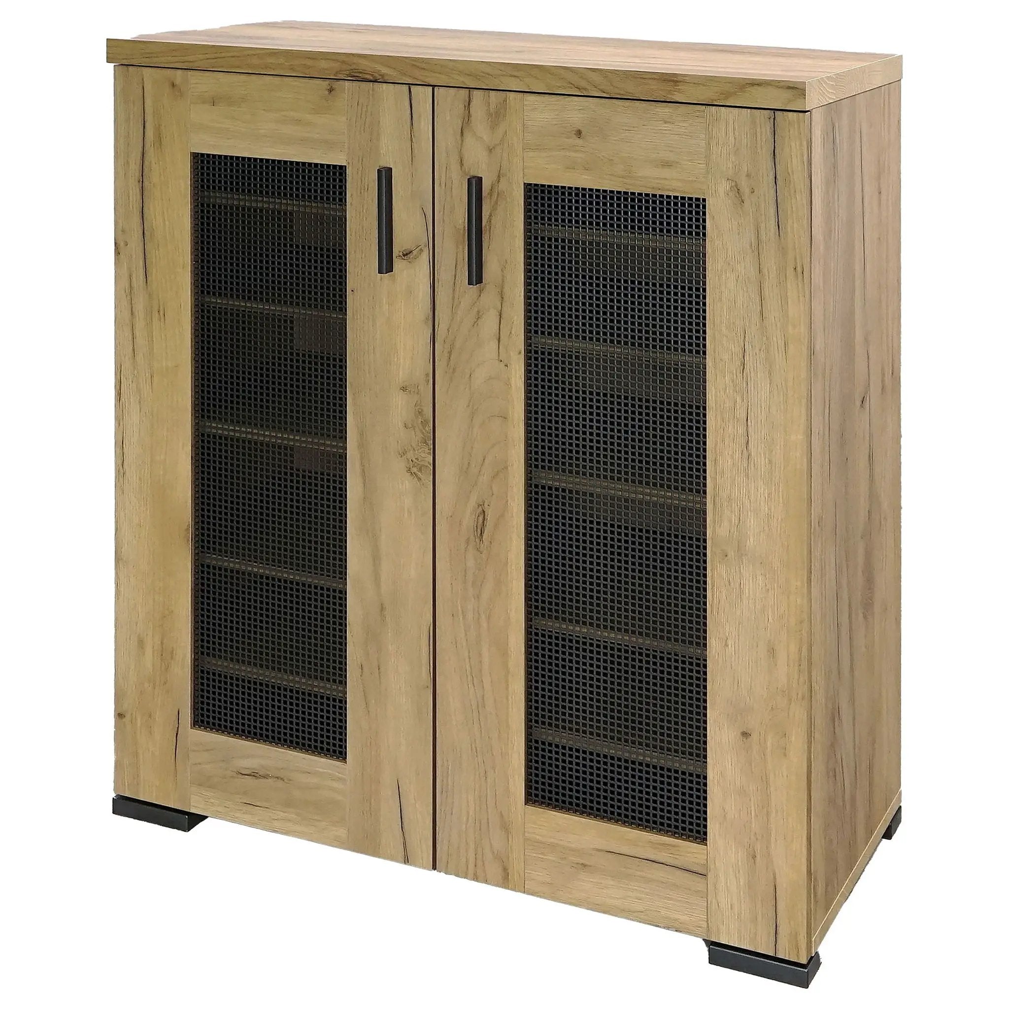 Bristol 6-shelf Engineered Wood Shoe Cabinet Golden Oak by Unique Piece Furniture