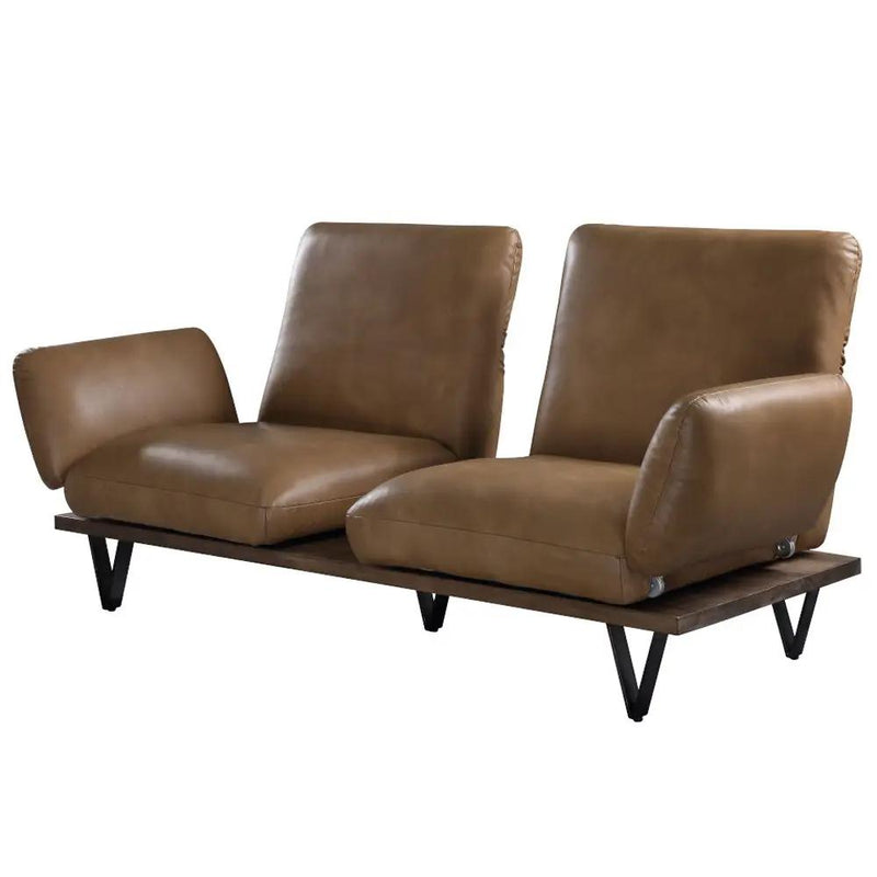Narech - Sofa With Swivel - Nutmeg Top Grain Leather by Unique Piece Furniture