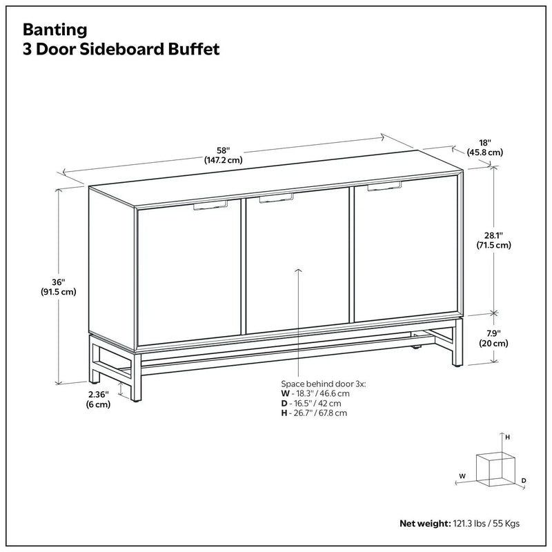 Banting - Door Sideboard Buffet by HouseOfZazla