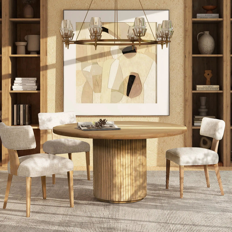 Louise - Split Back Upholstered Dining Side Chair (Set of 2) - Travertine Beige by Unique Piece Furniture