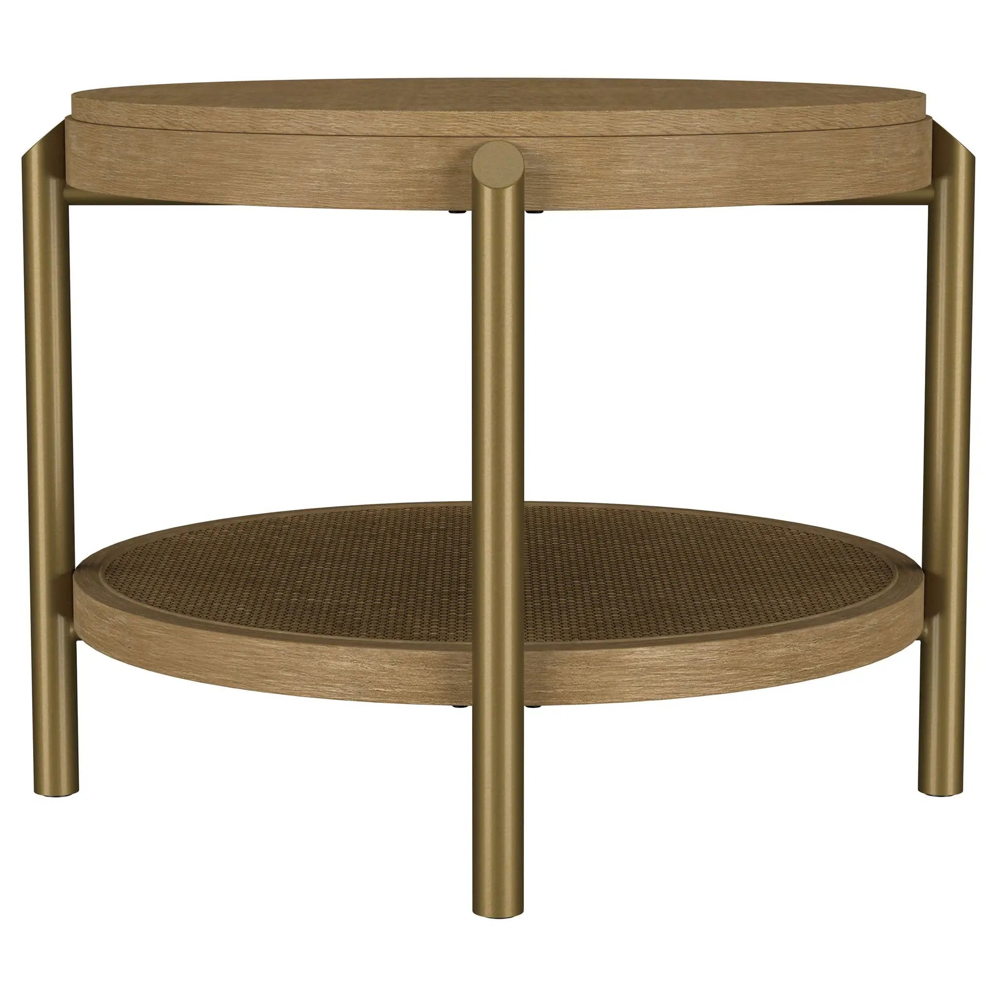 Benson - Round Table With Storage Shelf