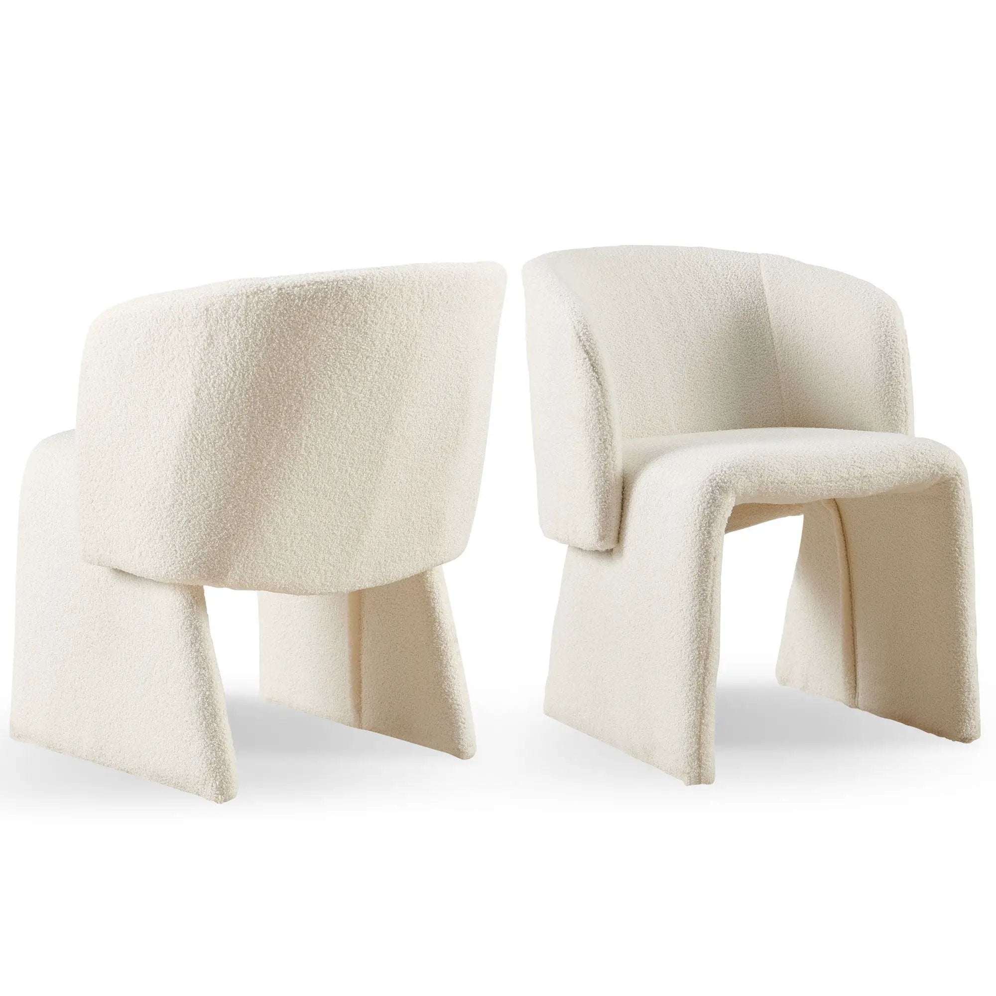 Modern Accent Chair Brown Single Sofa Chair, Upholstered Side Chair Teddy Comfy Chair For Dining Room / Bedroom / Living Room / Reception by Unique Piece Furniture