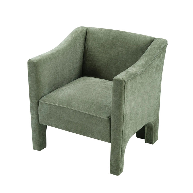 Barrel Accent Chair With Enclosed Arms by HouseOfZazla