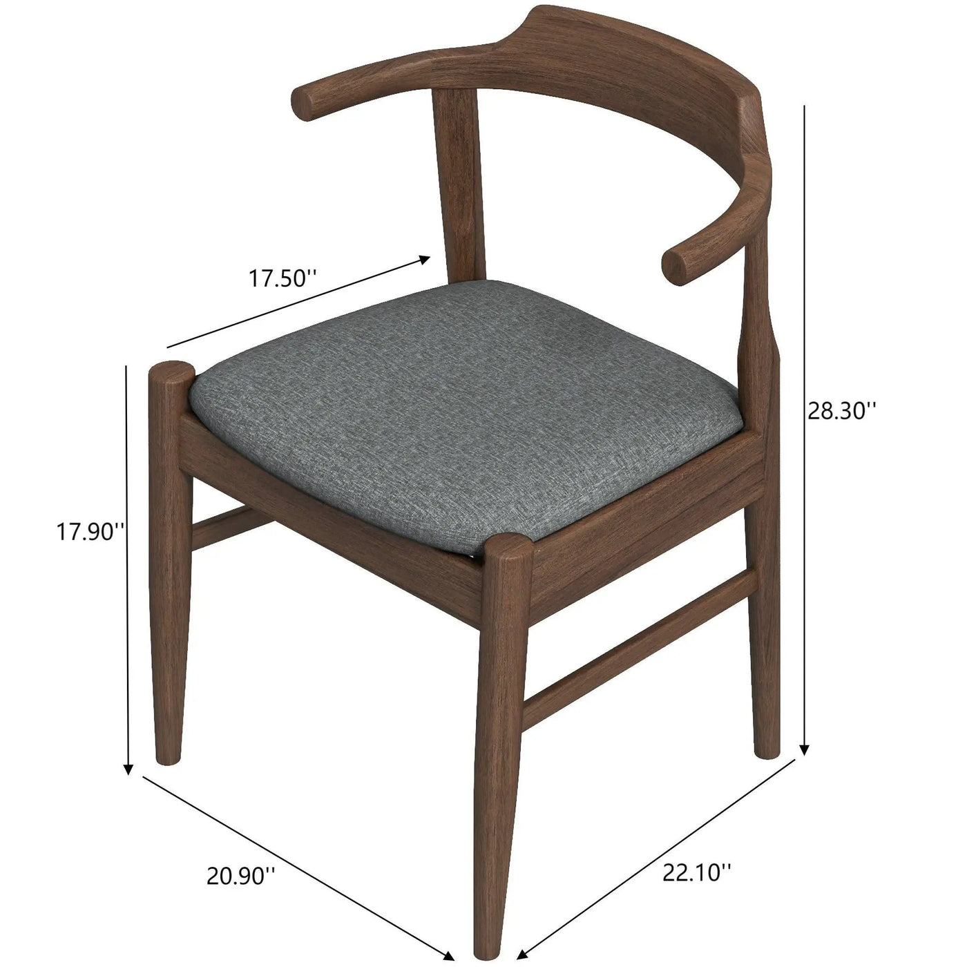 Leon - Mid-Century Modern Dining Chair (Set of 2) by HouseOfZazla
