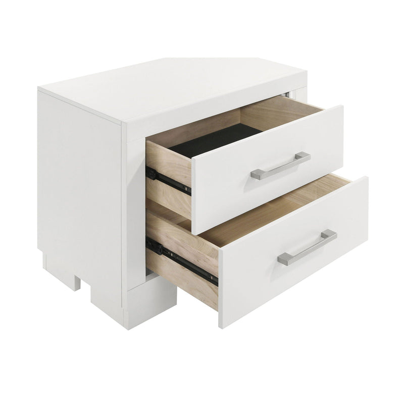 Copper - 2 Drawer Rectangular Nightstand
