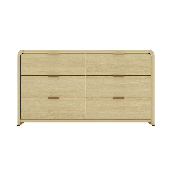 Grace - Double Dresser With 6 Drawers - Oak