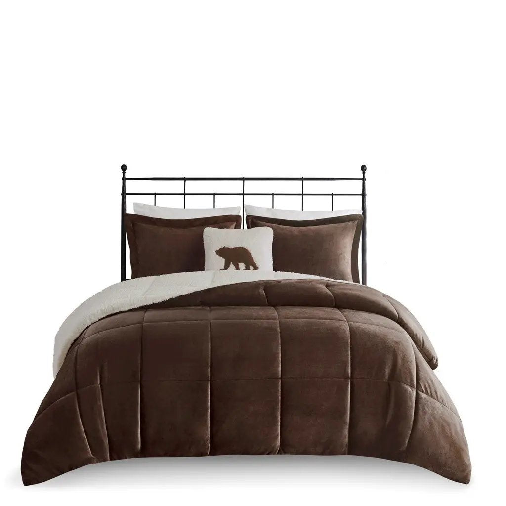 King Plush to Sherpa Down Alternative Comforter Set by HouseOfZazla