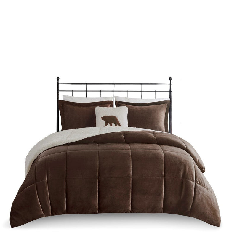 King Plush to Sherpa Down Alternative Comforter Set by HouseOfZazla