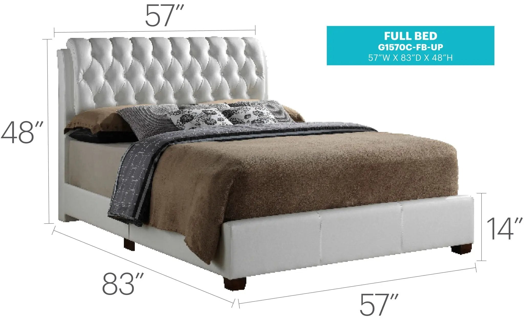 Tufted Upholstered Bed by HouseOfZazla