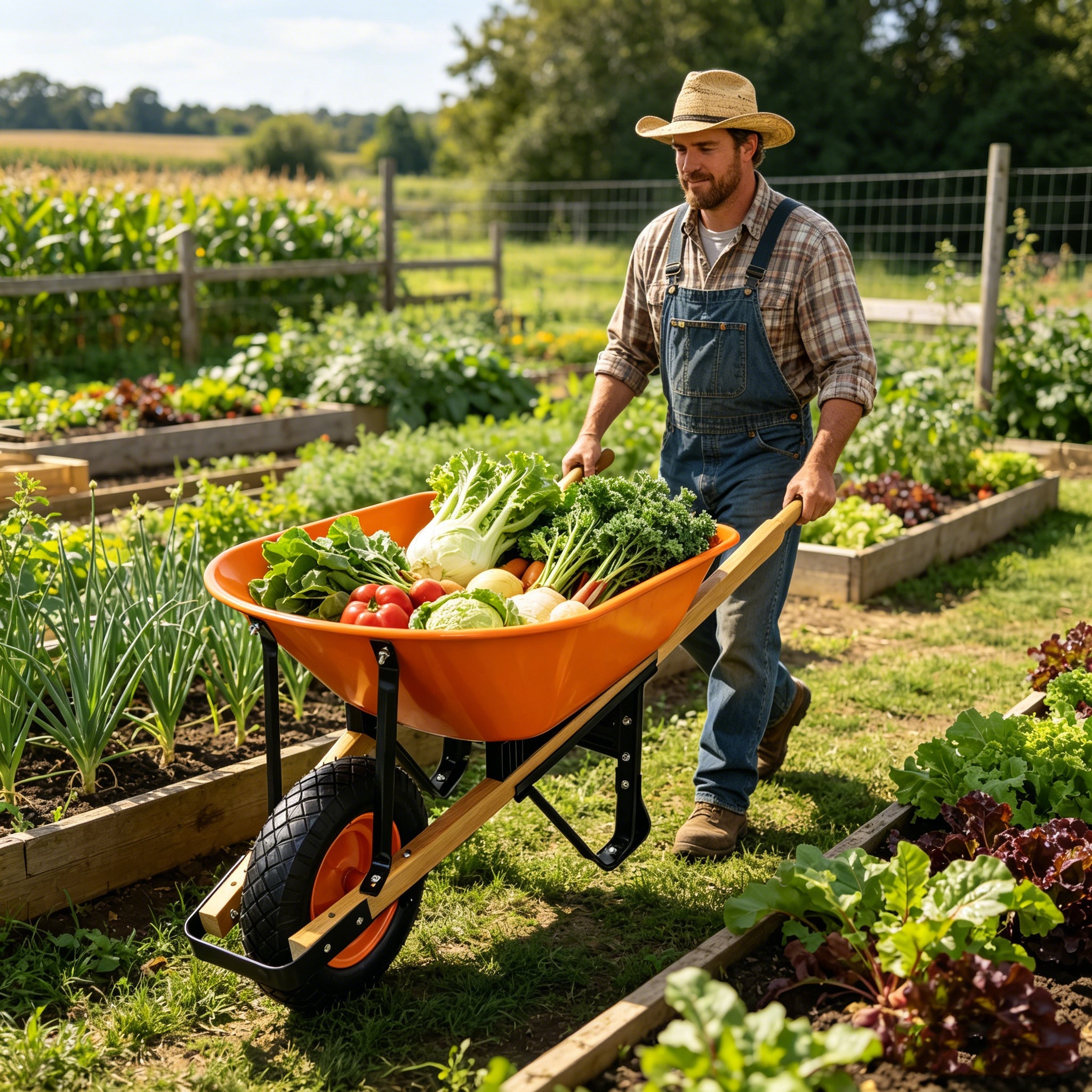 Steel Tray Wheel Barrow by HouseOfZazla