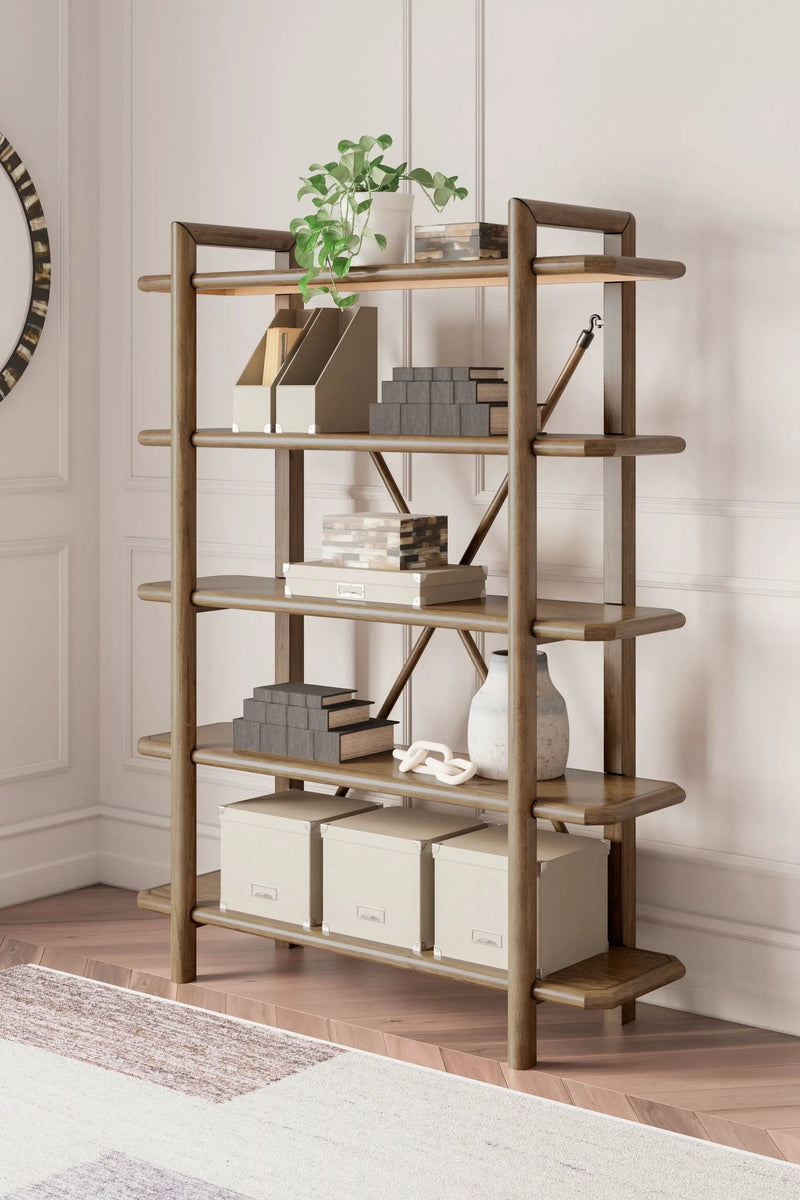 Roanhowe - Bookcase - Brown by Unique Piece Furniture