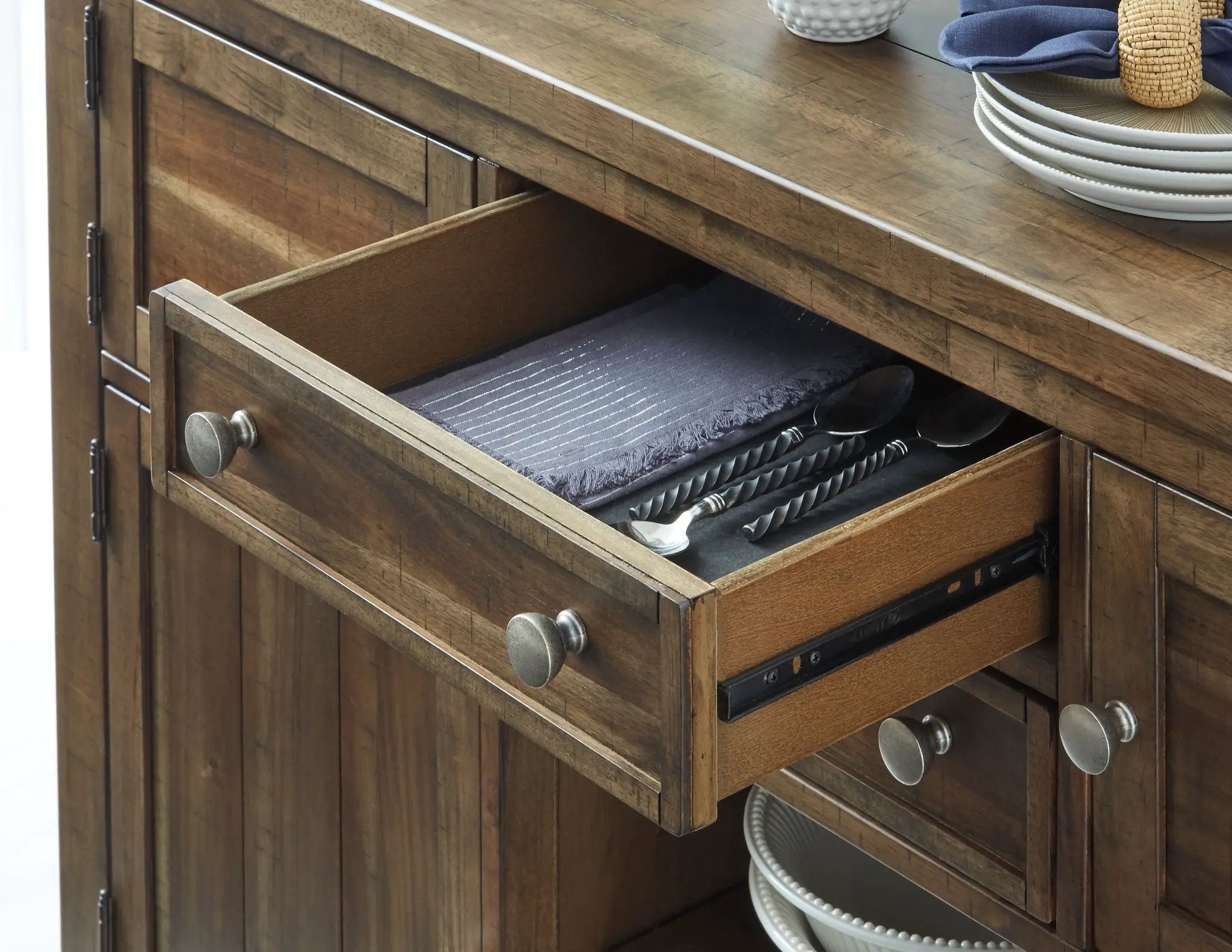 Moriville - Dining Room Server - Grayish Brown by Unique Piece Furniture