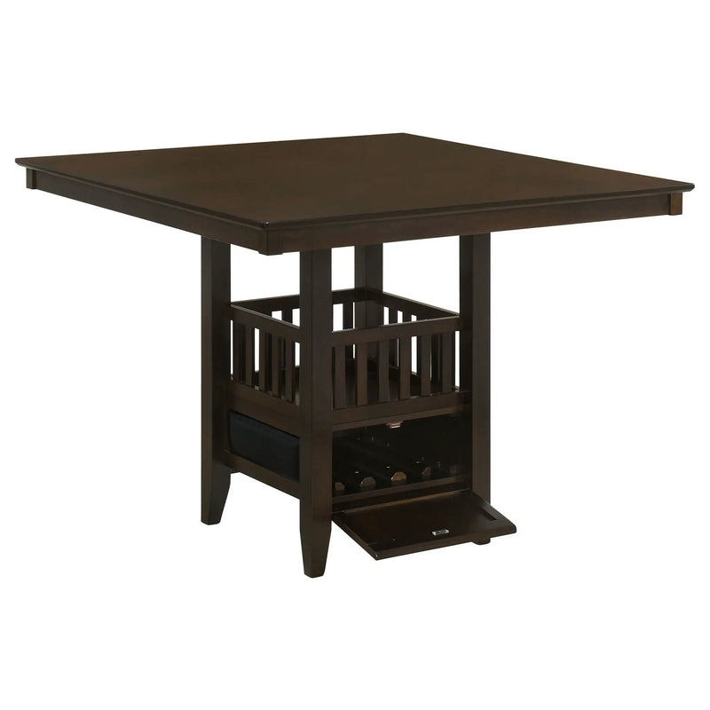 Jaden Square 47-inch Counter Height Dining Table Espresso by Unique Piece Furniture