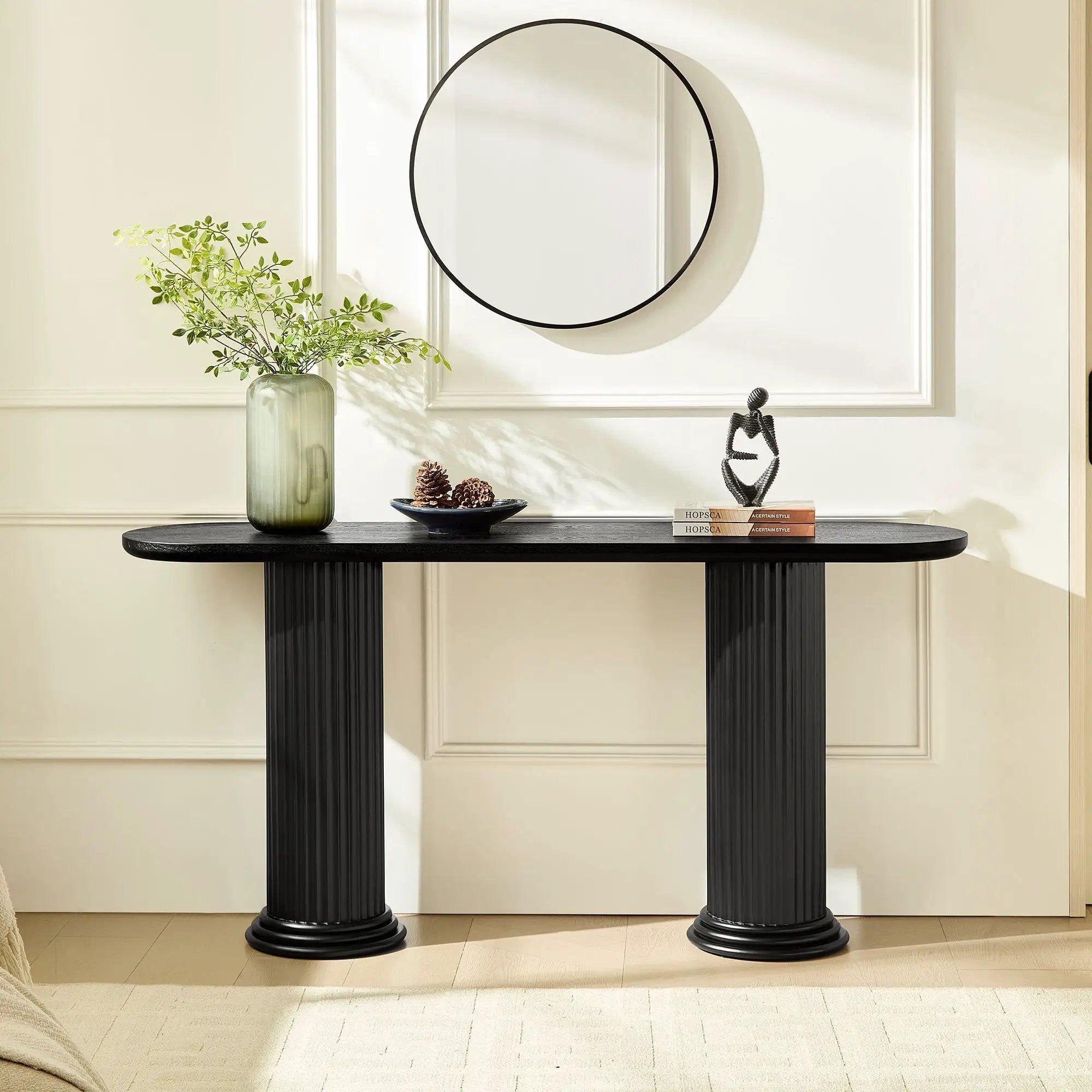 62.99 Inch Modern Design Console Table with Roman-Style Legs by HouseOfZazla
